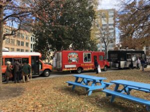 Food Trucks in Court Square Downtown Memphis
