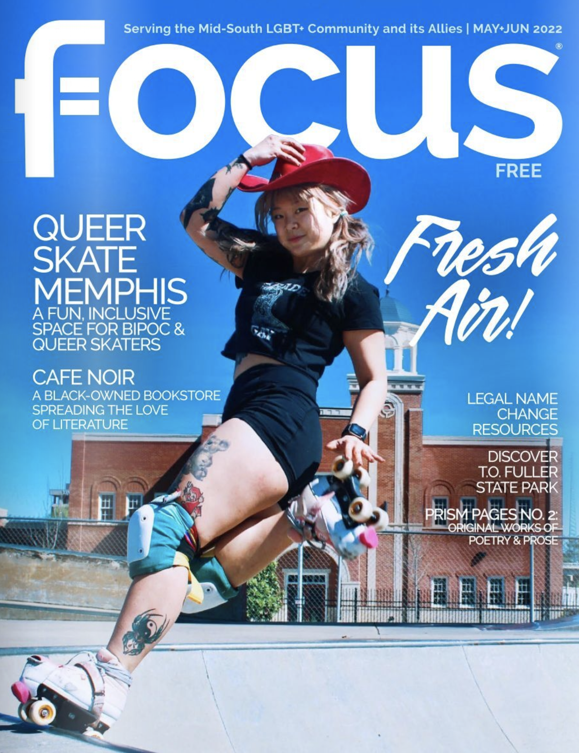 The LGBTQ+ focused cover of Focus Skateboard Magazine.