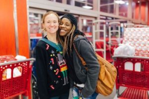 Coach Sara and Mom Tracy, MAM Christmas Store  (Circa 2016)