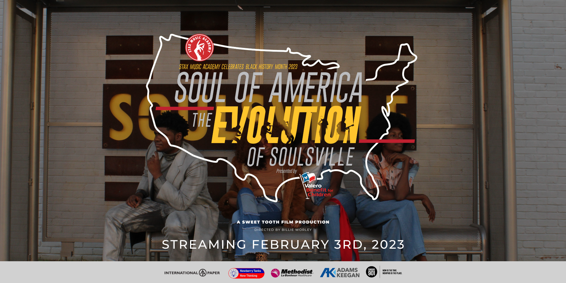 The poster for the Soul of America exhibition.