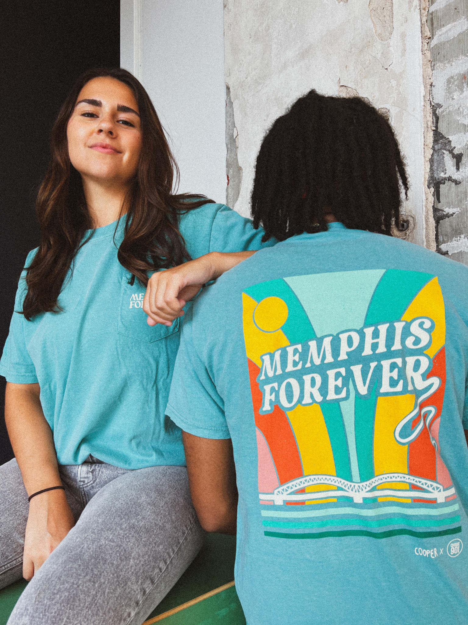 "Memphis Forever" Tshirt Models