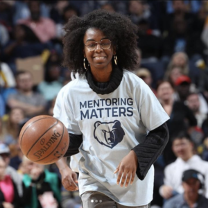 Memphis Grizzlies women's basketball team providing mentoring opportunities.