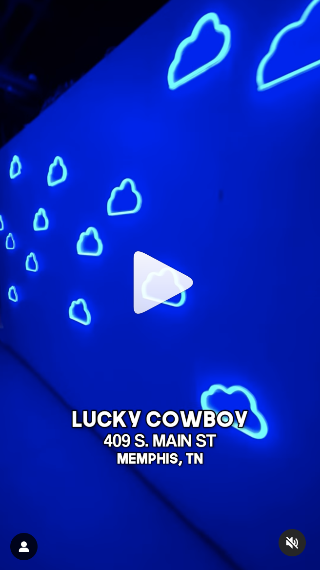 Lucky cowboy - screenshot thumbnail of Memphis cocktail bars.