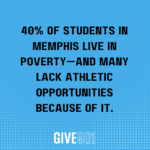 40 percent of students in Memphis lack athletic ability due to their poverty.