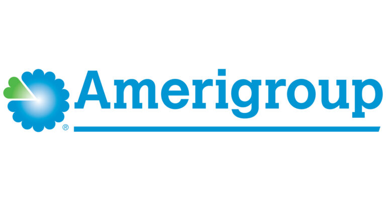 The amerigroup logo on a white background for school sports.