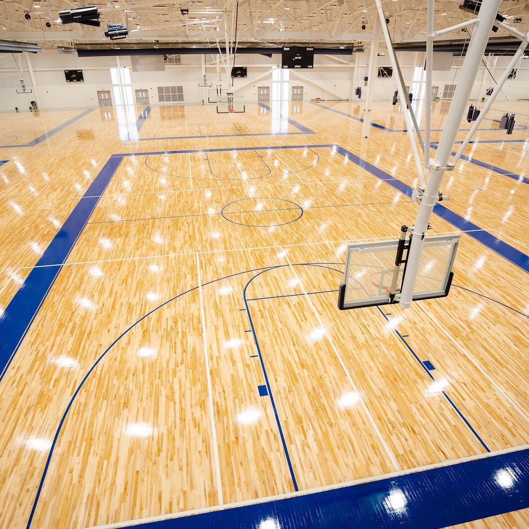 An indoor basketball court in Memphis.