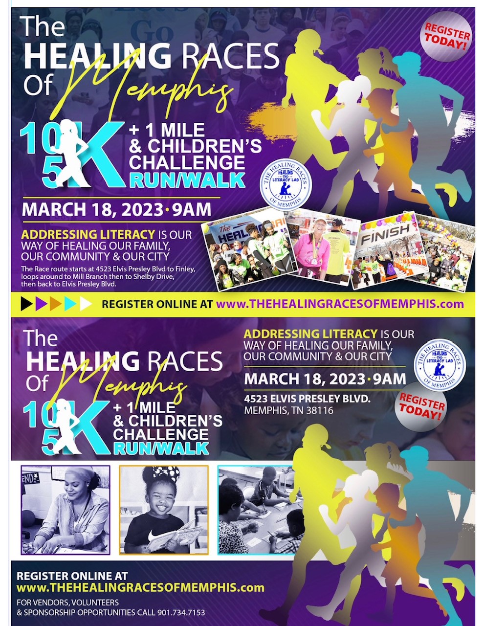The Healing Races of Memphis 1 Mile, 5K, 10K, Children's Challenge