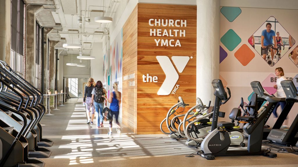 Promoting healthier life through Church health and YMCA gym.