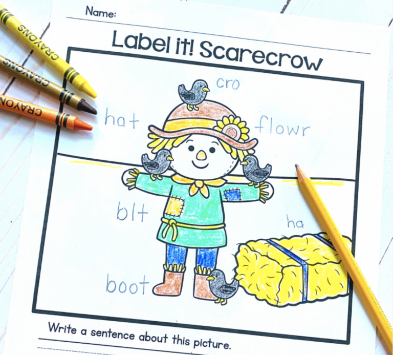 Modify the scarecrow worksheet.