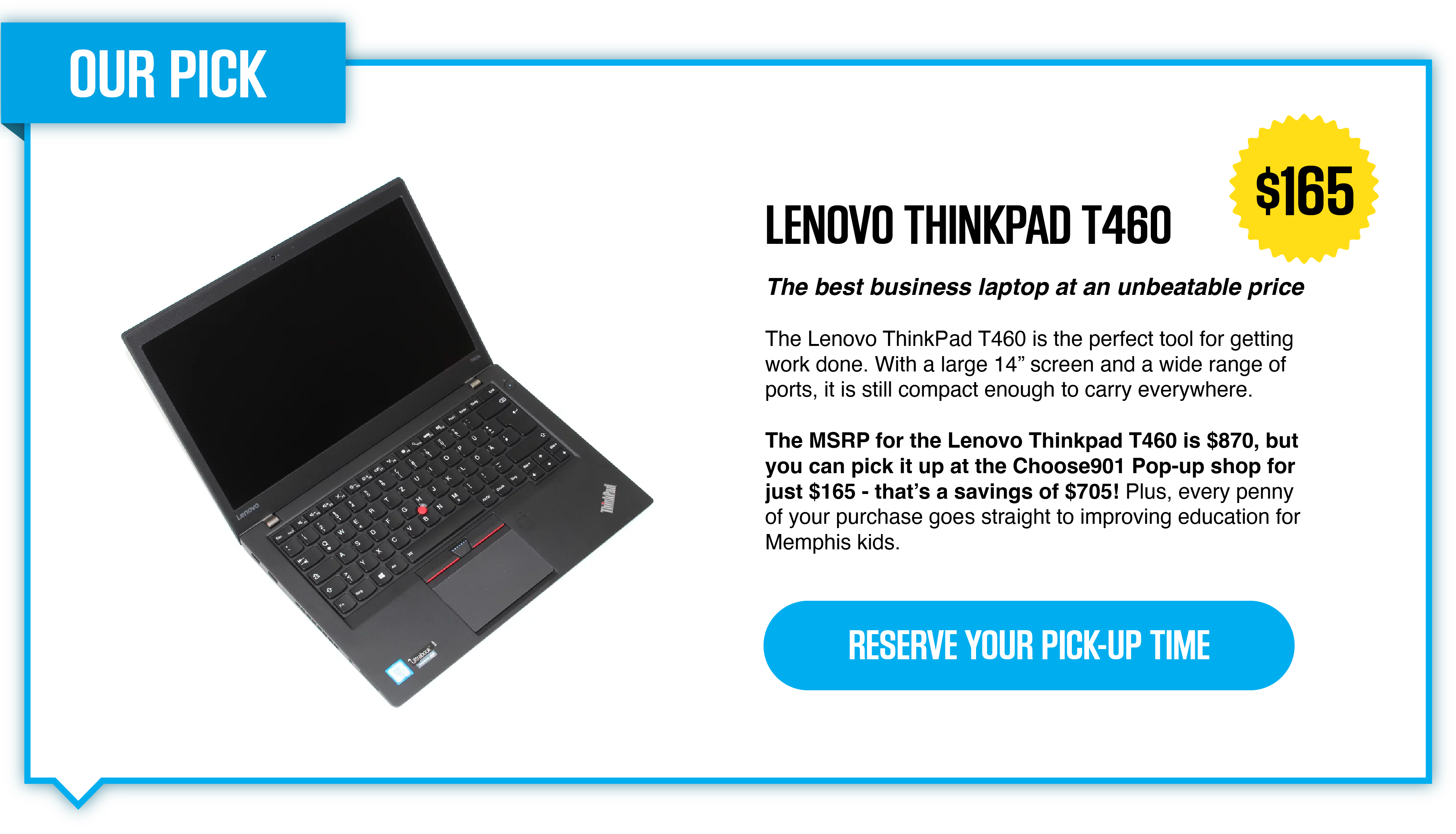Lenovo thinkpad t440p laptop for Computers for a Cause.