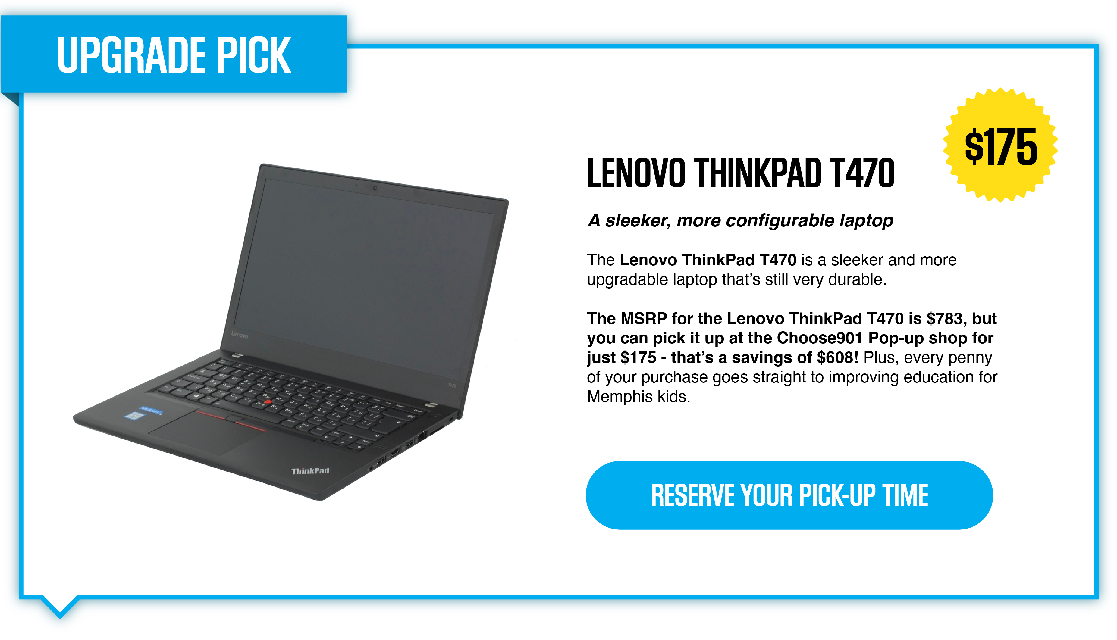 Lenovo thinkpad t530 upgrade pick for Computers for a Cause.