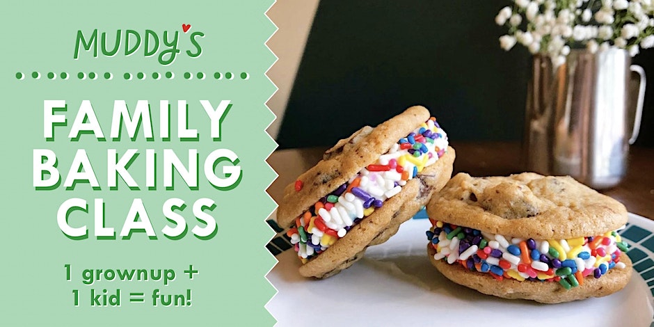 Join Mudd's family class for a delicious baking experience with a focus on chocolate chip cookie sammiches.