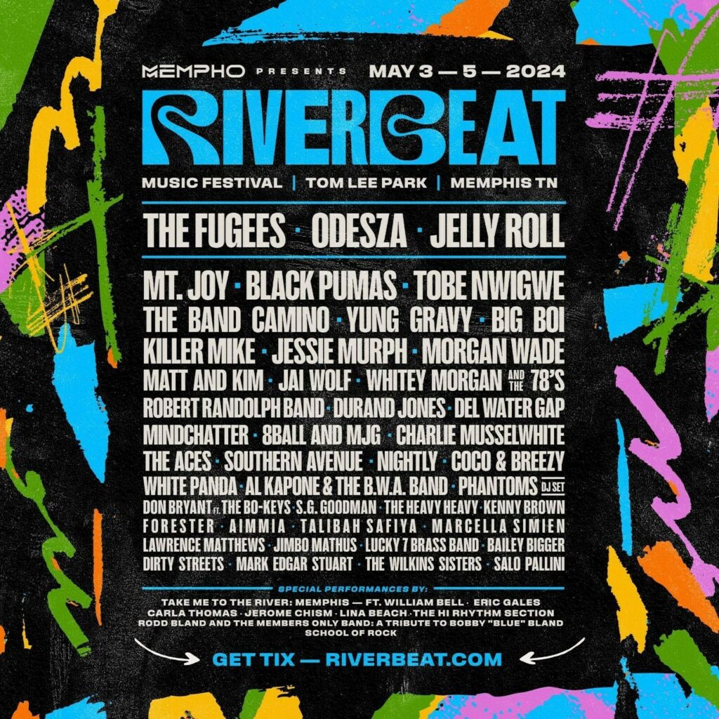 A poster for the Riverbeat Music Festival.