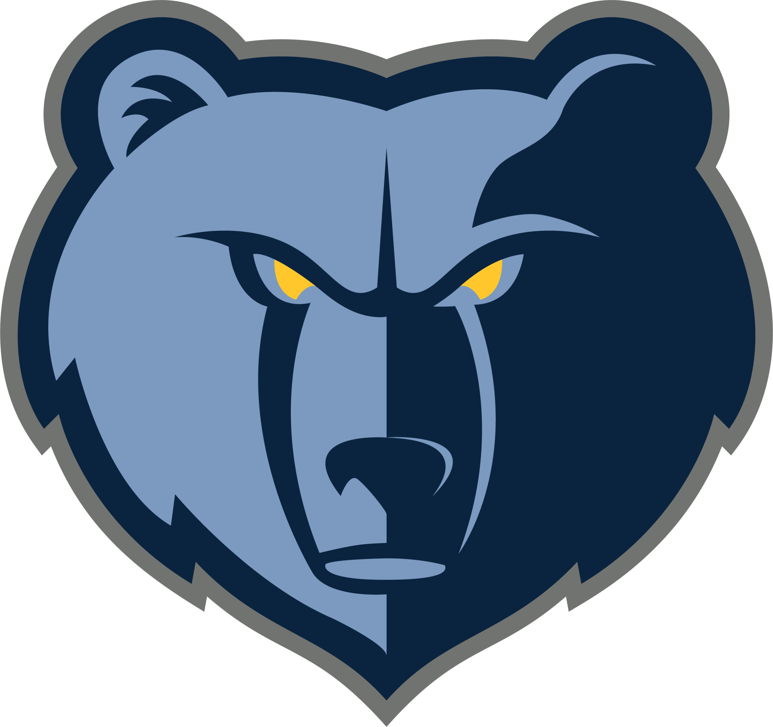 The Memphis Grizzlies logo represents the team's identity and brand. It is prominently displayed on their jerseys, merchandise, and promotional materials. The logo features a fierce grizzly bear roaring while holding a basketball